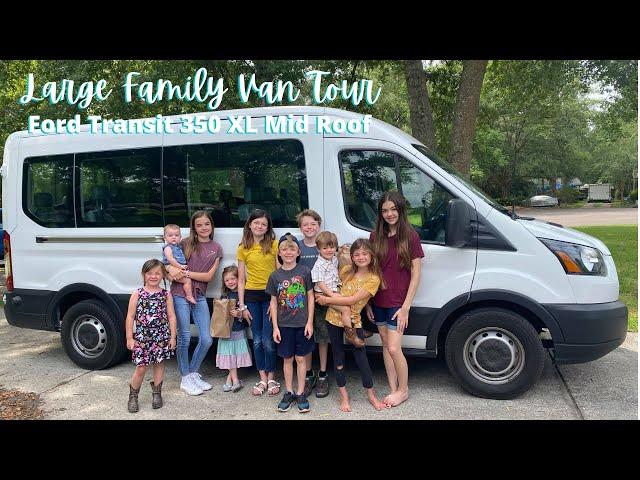 Large Family Van Tour || Ford Transit 350 XL Tour 15 Passenger