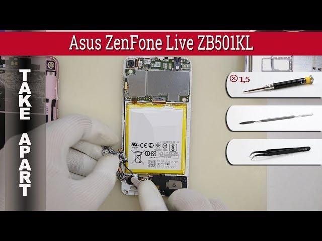 How to disassemble  Asus ZenFone Live ZB501KL a007 Take apart Tutorial