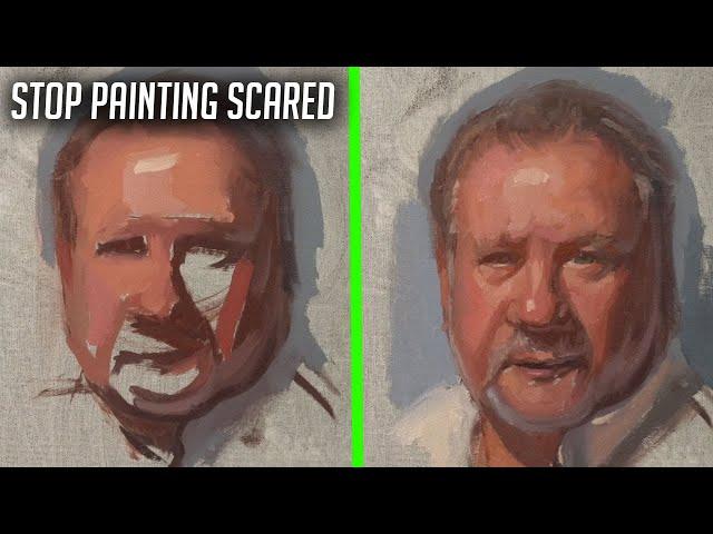 Stop being careful when you paint portraits