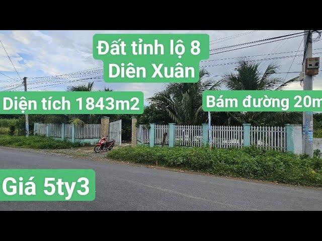 Bán đất mặt đường tỉnh lộ 8 xã Diên Xuân, huyện Diên khánh, khánh hòa