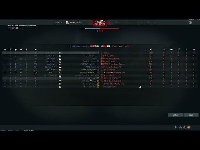 War Thunder matchmaking at it's best