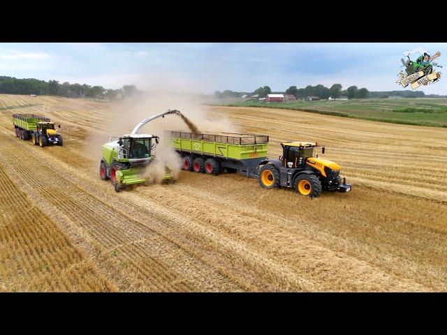 Chopping Wheat Straw with Zimmerman Family Harvesting | Wheat Harvest 2024