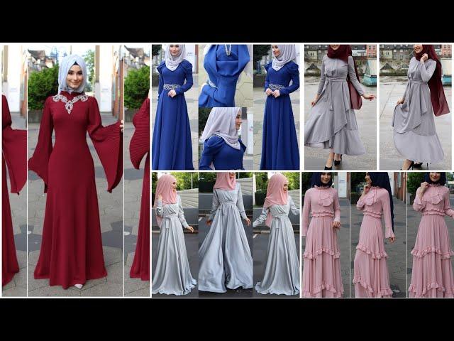 Muslim new long frock collection for eid 2023 ||Muslim outfit with hijab || @Hellofashion1988