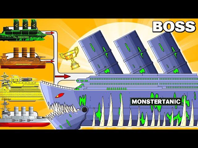 MEGA BOSS: MONSTERTANIC vs MEGA TANK - Cartoons about tank/Nina tank cartoon