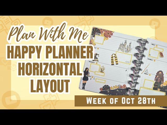 Plan With Me: Happy Planner Horizontal | Harry Potter Stickers - RongRong & Martinez Sticker Co