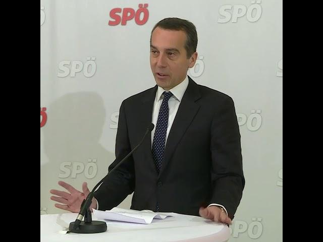 Christian Kern nach dem Parteipräsidium (14.11.2017)