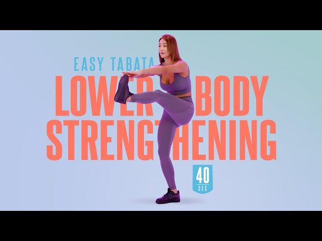 EASY TABATA 13-2 Hard : LOWER BODY STRENGTHENING (‍️이지타바타 운동 13-2. 전신을 이용한 하체 강화 운동 40초 버전)