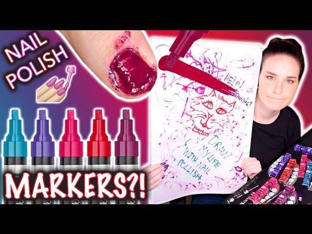 Nail Polish MARKERS?! Don't draw my life