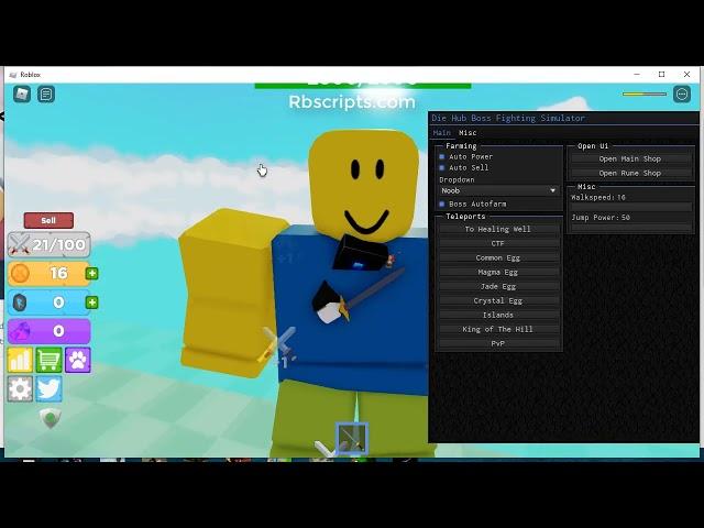 Roblox Script NEW Boss FIghting Simulator GUI Script