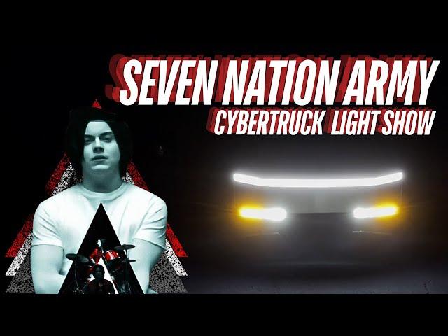 CYBERTRUCK LIGHT SHOW || SEVEN NATION ARMY