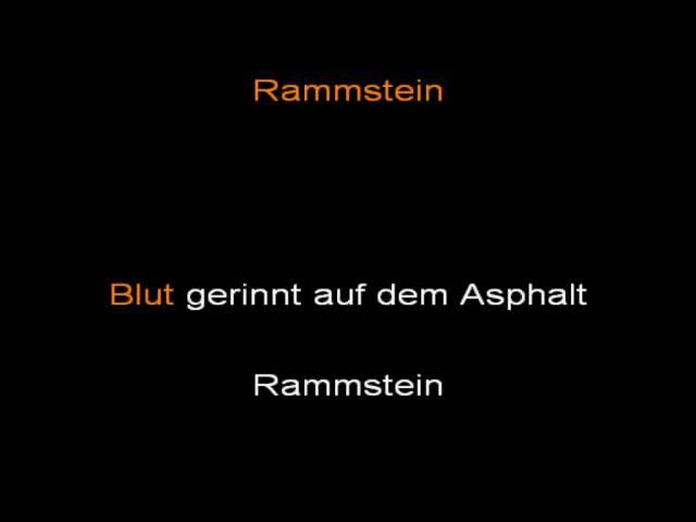 Rammstein - Rammstein (instrumental with lyrics)