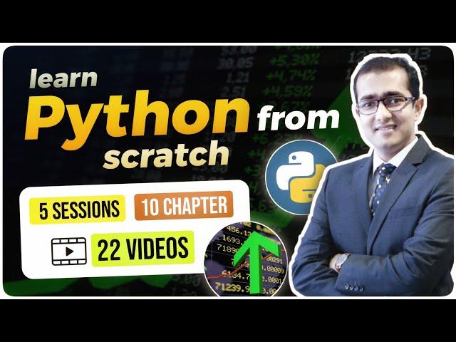 Learn Python for Finance  from Scratch | Python for Financial Programming with Ritvik