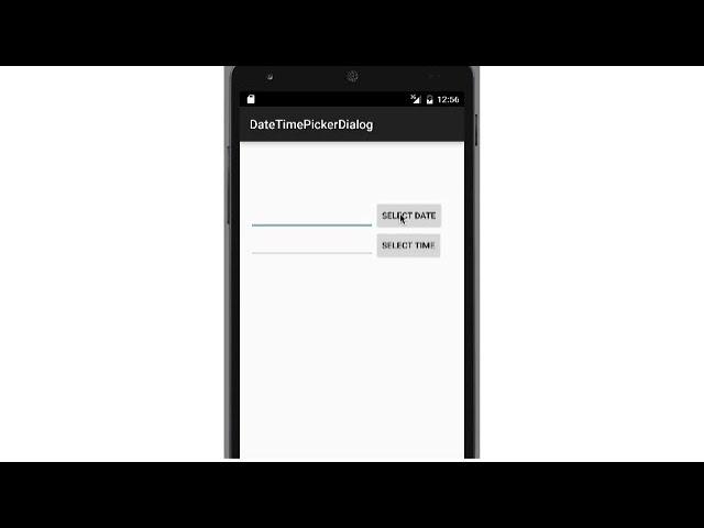 Date and time picker in android