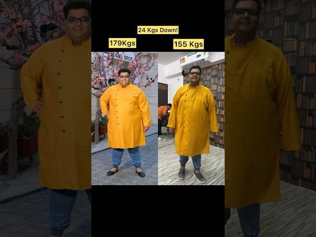 Reduced 24 Kgs By Adopting Healthy Lifestyle!  #shorts #weightloss #transformationjourney #fatloss