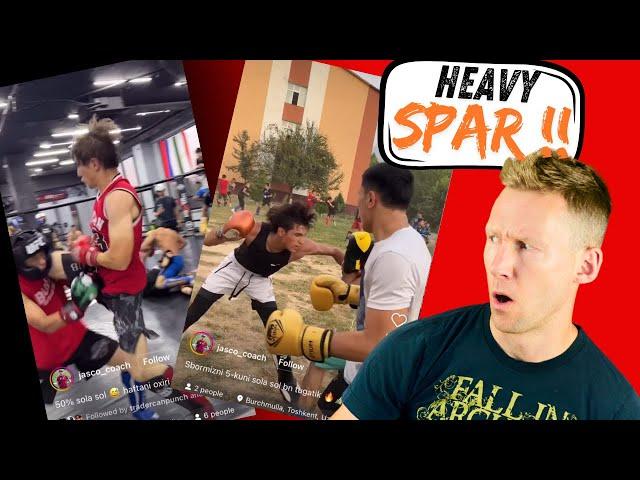 Reacting To HEAVY MMA Sparring From Uzbekistan Gym