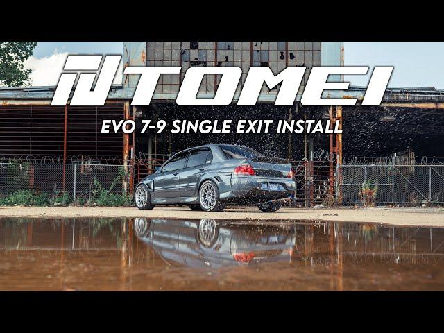 Evo 9 Tomei Single Exit Exhaust Install! | 4K