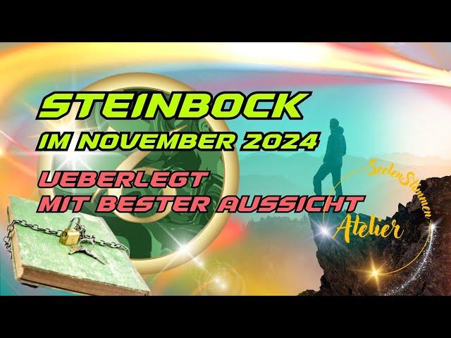 AUF DER SPITZE DES BERGESSTEINBOCK IM NOVEMBER 2024PERSPEKTIVWECHSEL BRINGT WUNDER