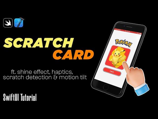 Scratch Card Effect with Shine, Haptics & CoreMotion (2024) | SwiftUI Tutorial