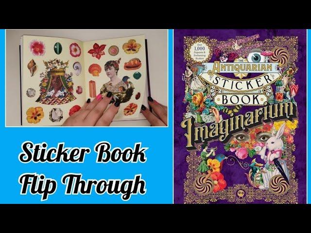 Imaginarium Sticker Book Flip Through w/ Music / Junk Journal Community