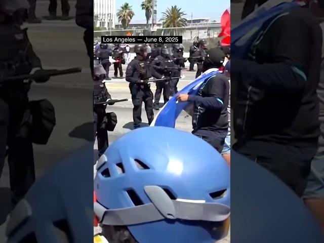 Protests Over US Immigration Raids Escalate in LA
