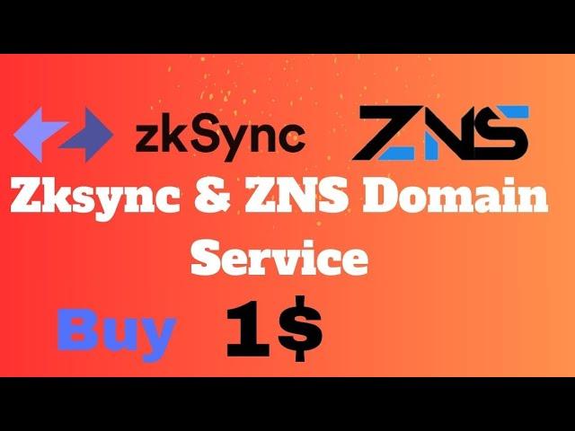 ZKSYNC & ZNS DOMAIN SERVICE JUST PAY 1$ SERVICE FEE 0% | #zksync #zksyncairdrop #airdrop #crypto