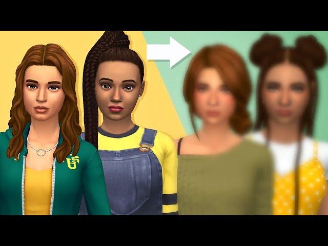 JULIA & BECCA'S TOWNIE MAKEOVER | Sims 4 Create A Sim