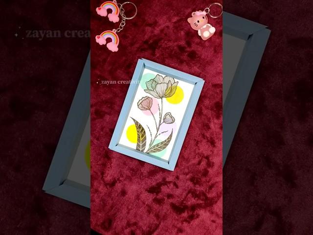 Free Cute frame #diygift #artandcraft #handmade #diyframe #youtubepartner #paperframe #papercraft