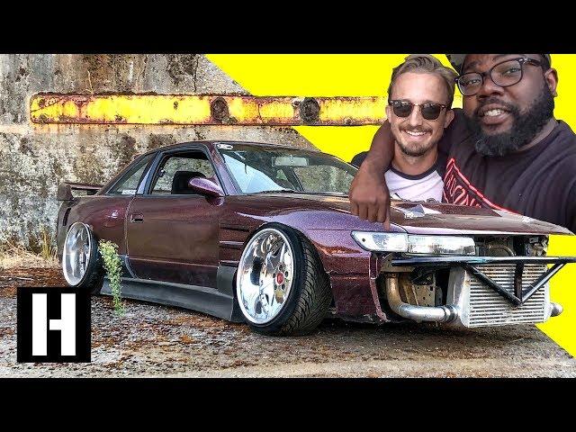 Slammed + 1jz Swapped 240sx Goes Full Send: Shreeve Kills it at the Secret Shredhouse!