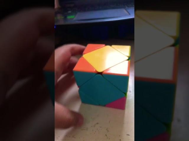 Skewb Rubik’s cube (I scrambled it)