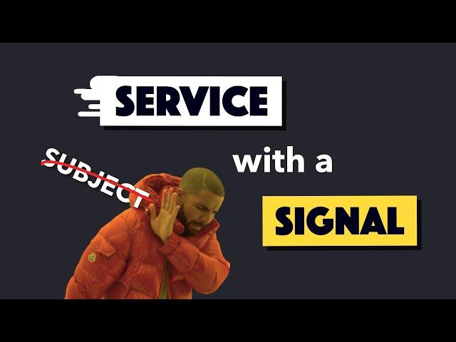 The end of Angular's "service with a subject" approach?