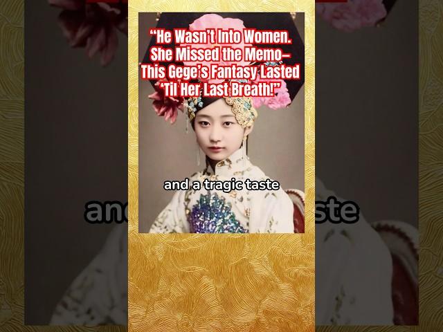 “He Wasn’t Into Women. She Missed the Memo—This Gege’s Fantasy Lasted ‘Til Her Last Breath!”#history