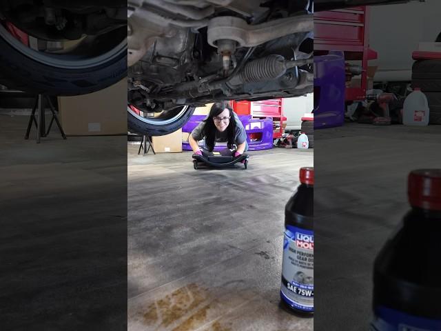 Filling up my gearbox after reinstalling my transmission.