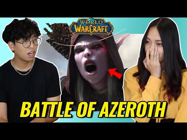 Non-World of Warcraft Players React to World of Warcraft: Battle for Azeroth Cinematic Trailer!!