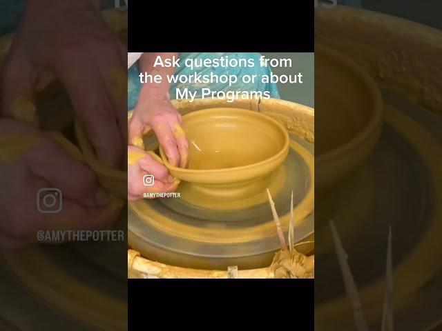 All-levels online workshop Jan 8 only $40! #potteryworkshop #onlineworkshop #potters #mentor #wheel