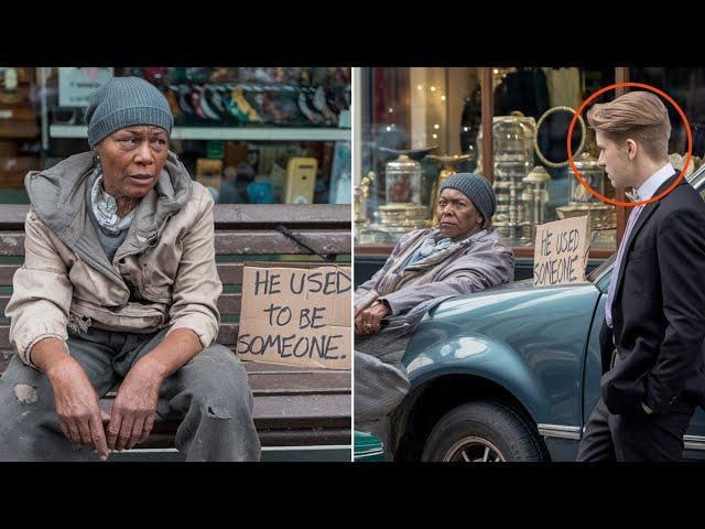 17 Years Everyone Ignored This Homeless Woman, Until One Day a Black SUV Picked Her Up!