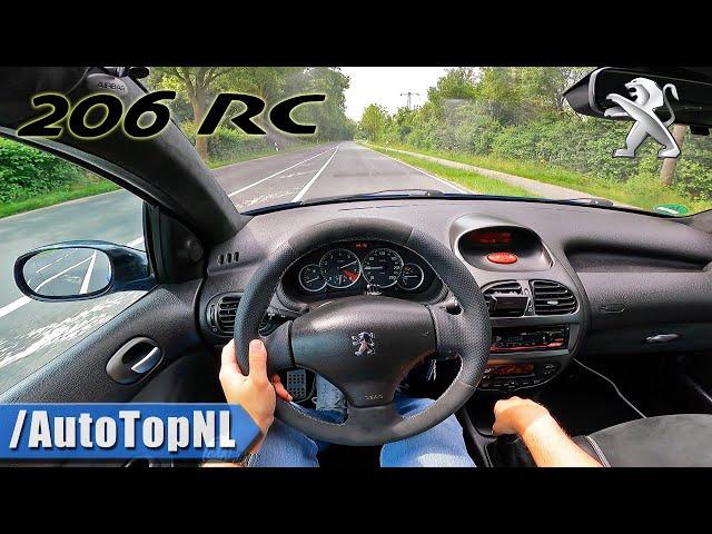 PEUGEOT 206 RC 177HP POV Test Drive by AutoTopNL