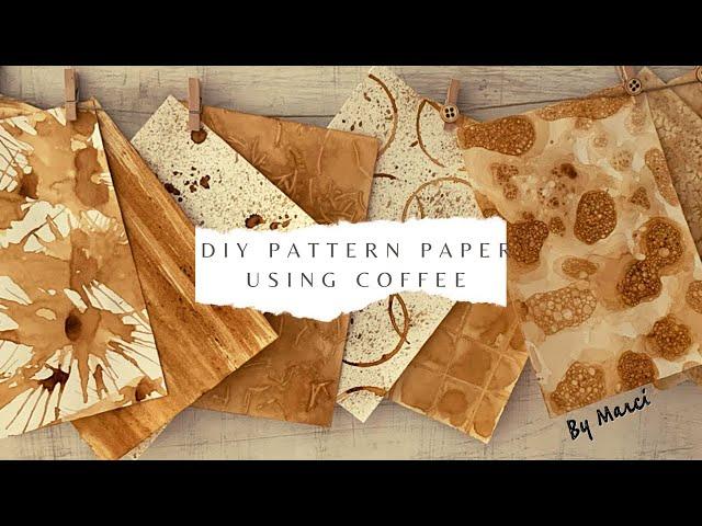 How to create your own pattern paper COFFEE EDITION