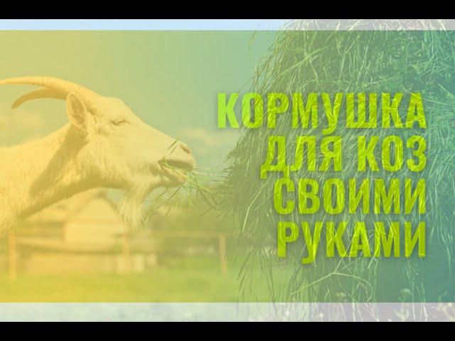 Очень удобная кормушка для коз своими руками.