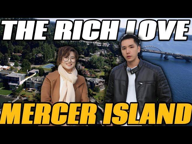 What makes Mercer Island a wealthy neighborhood in Seattle?