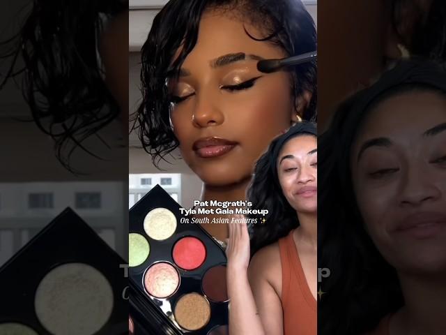 THIS BRONZEY MAKEUP LOOK Pat McGrath did on ​⁠@Tylaofficial FOR THE MET GALA JUST EATSSS 