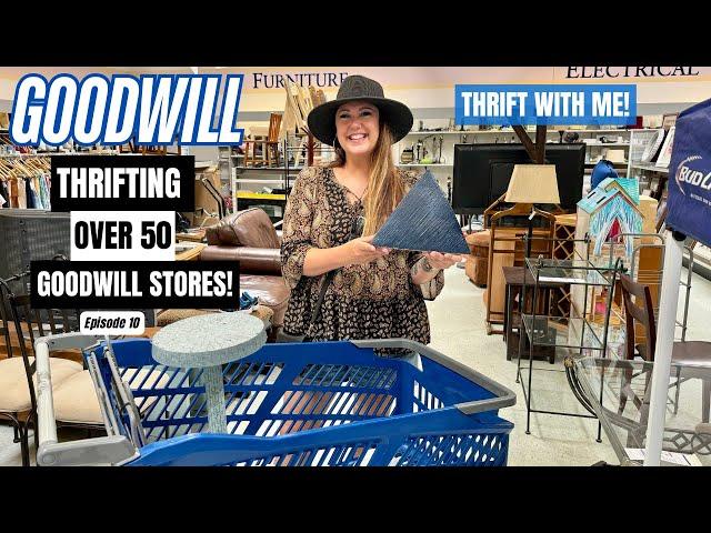 FINDING AMAZING DEALS! THRIFTING OVER 50+ GOODWILL THRIFT STORES! Thrift With Me Episode 10