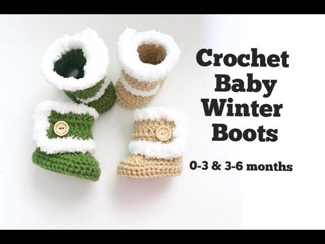 How to Crochet Baby Winter Boots