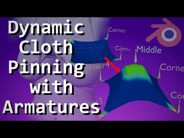 [Blender] How to Simulate Cloth grabbing with an Armature [Part2]