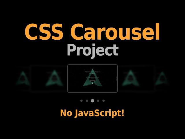 CSS Carousel Project - HTML and CSS Only without JavaScript