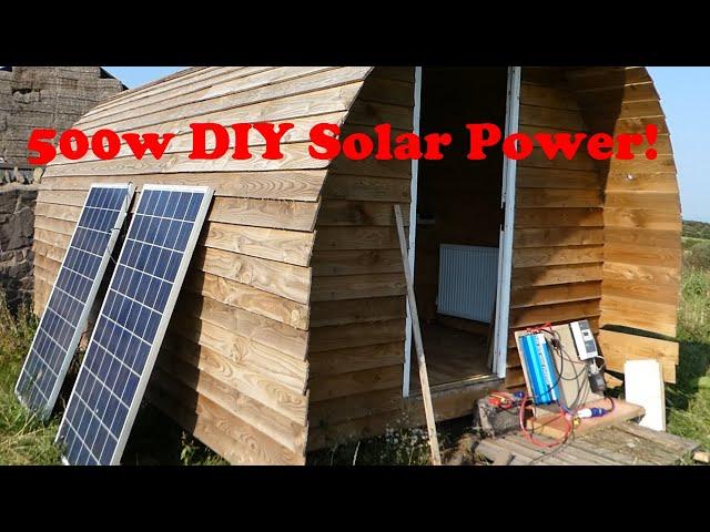 Building a Glamping Pod - Part 16 | DIY 500W Solar Power!