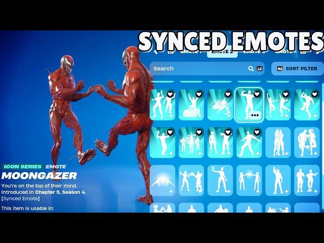 All SYNCED Emotes Fortnite (Chapter 2 - Chapter 5) | 2019-2024