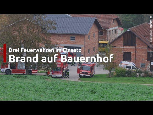 Brand im Heizraum eines Wohngebäudes auf einem Bauernhof in Grieskirchen