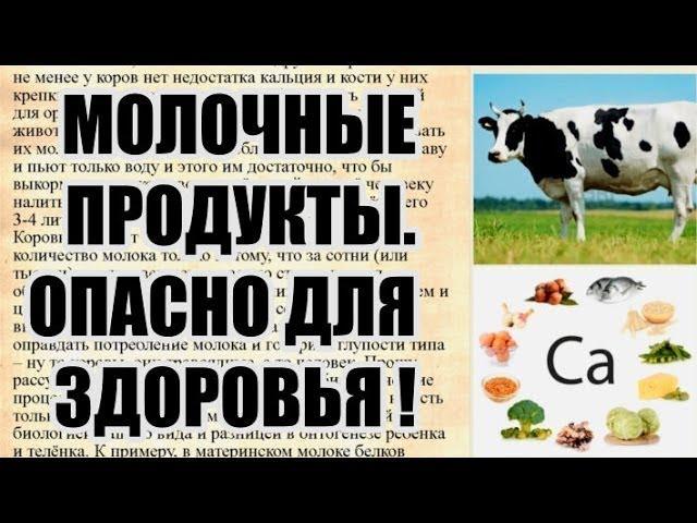 ВРЕД МОЛОЧНЫХ ПРОДУКТОВ. ВСЯ ПРАВДА ЗА 4 МИНУТЫ