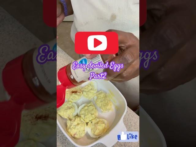 Easy spicy deviled Egg #shortsviral #cooking #music #funcooking
