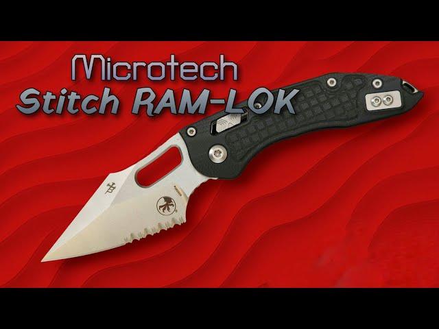 NEW Knife! Microtech Stitch RAM-LOK Folder: USA Made, Borka Design - Full Review and Comparisons!